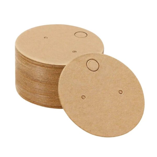 Καρτελάκια για σκουλαρίκια kraft 5cm 100τμχ - P064